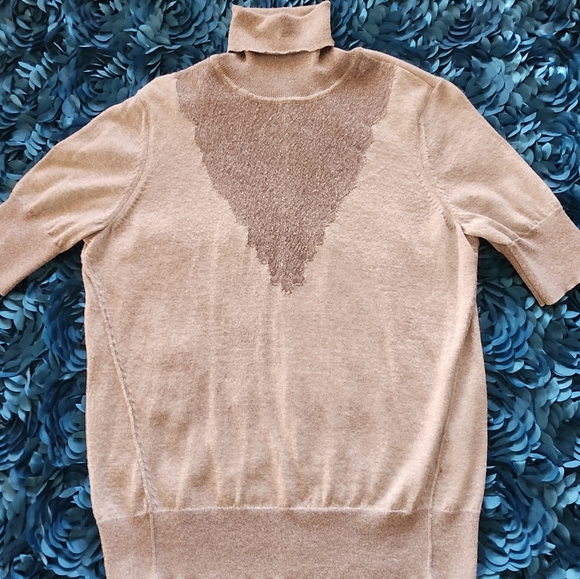 Simply Vera Vera Wang Knit Metallic Short Sleeve Top - Picture 2 of 9